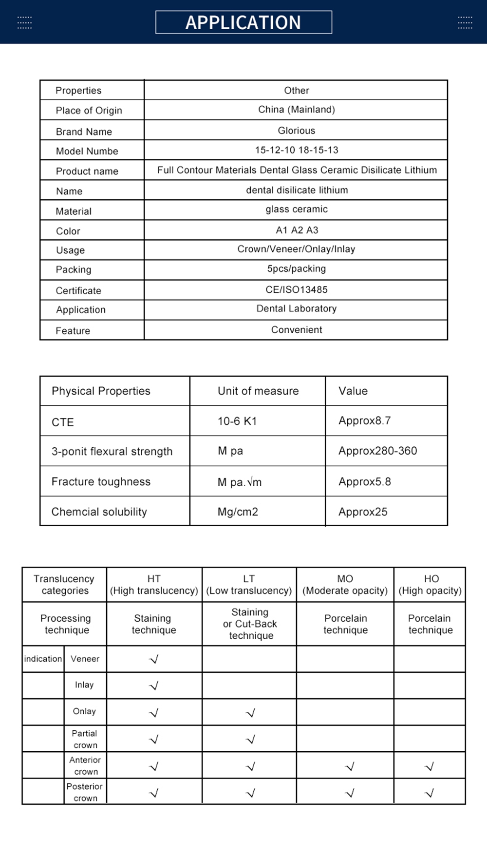 Lithium Disilicate C14